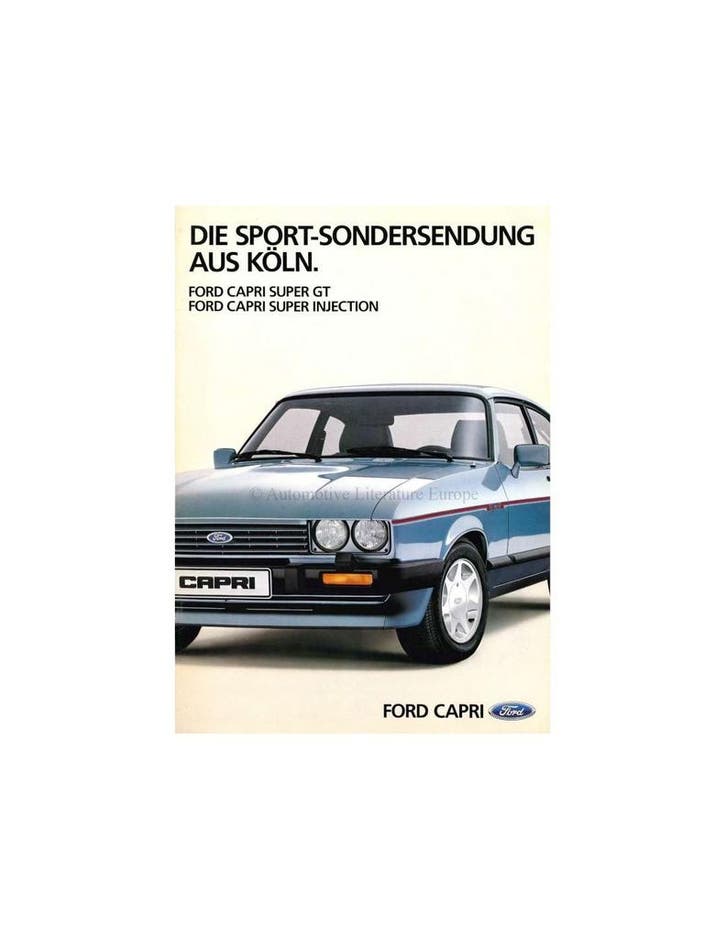 1984 FORD CAPRI BROCHURE DUITS, Boeken, Auto's | Folders en Tijdschriften