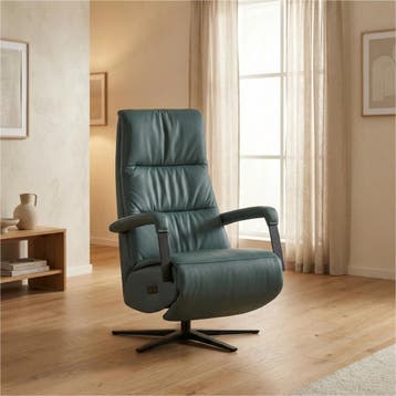 Leren relaxfauteuil met hartbalans Core - Toledo Whale, Ophalen of Verzenden
