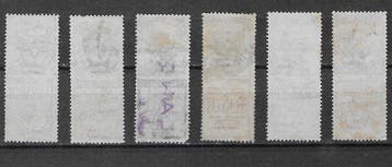 Koninkrijk Italië 1924/1925 - Set van 6 gebruikte, Gestempeld