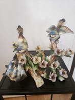 Capodimonte, Visconti Mollica - Beeldje - Vogels op tak met