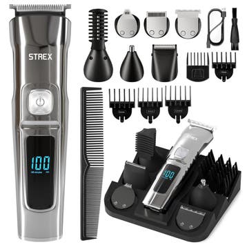 Strex Baardtrimmer -14 in 1 Set- Draadloos & Waterbestendig, Verzenden, Nieuw