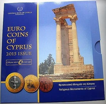 Munten set 1 Cent-2 Euro 2015 Zypern, Postzegels en Munten, Munten | Europa | Euromunten, Verzenden, België
