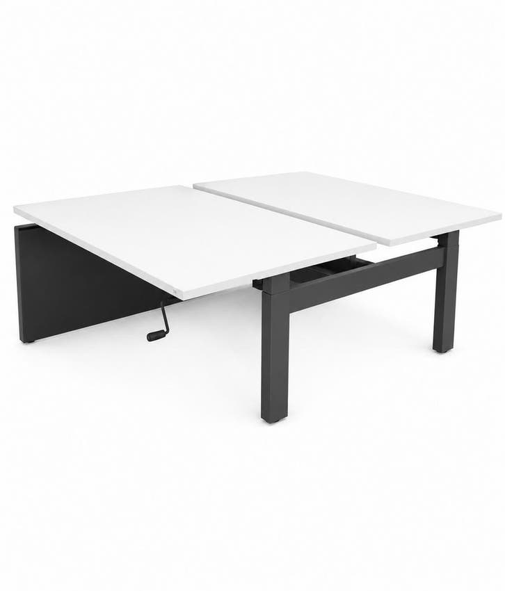 Slinger Duo Bureau Ahrend - Hoogte Verstelbaar - Configureer, Huis en Inrichting, Bureaus, Duo-bureau, Zo goed als nieuw, Ahrend