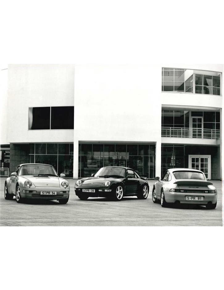 1995-1996 PORSCHE 911 CARRERA 4 | 911 TURBO | 911 CARRERA .., Boeken, Auto's | Folders en Tijdschriften, Ophalen of Verzenden