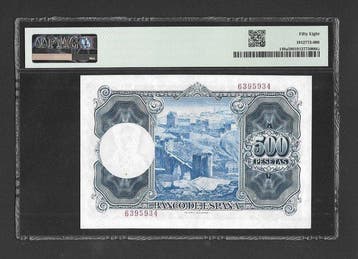 Spanje. - 500 Pesetas 1954 - Sin Serie - Pick 148a