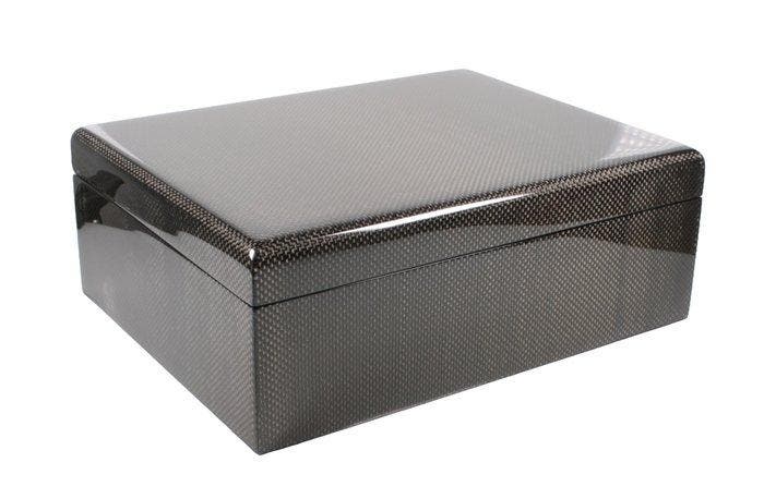 Edler ZIGARREN-HUMIDOR aus echtem Carbon Fiber |, Verzamelen, Rookartikelen, Aanstekers en Luciferdoosjes