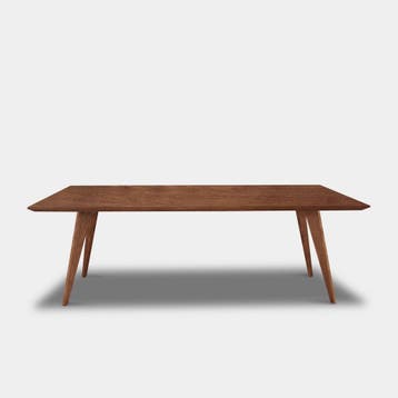 Tafel Rechthoekig Eikenhout  Hout Onderstel  200x100, Nieuw