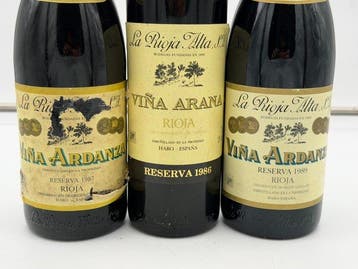 1986 La Rioja Alta, Viña Arana, 1987 & 1989 Viña Ardanza -, Collections