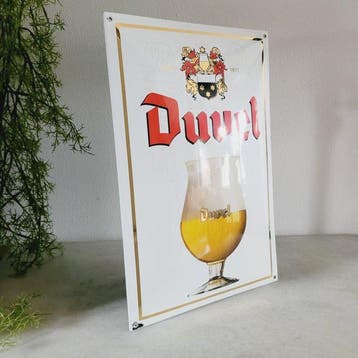 Duvel Bier, Emaille Reclamebord, Emaillerie Smalt Brno -