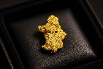 Goud Goud nugget - Hoogte: 8.98 mm - Breedte: 6.6 mm- 1.09 g
