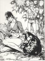 Enrique Badía Romero - 1 Original drawing - Axa - Vrouw -, Nieuw