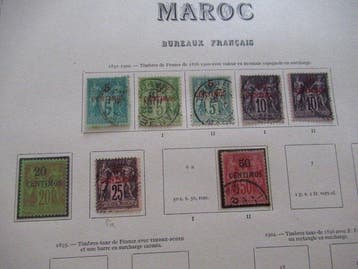 Maroc 1891/1971 - collection importante de timbres