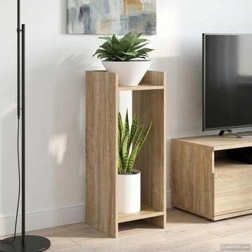vidaXL Plantenstand 2 st Sonoma Eiken 30 x 30 x 80 cm, Verzenden