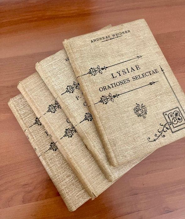 Quintus Horatius Flaccus; Homero; Lisia; Publio Virgilio, Antiquités & Art, Antiquités | Livres & Manuscrits