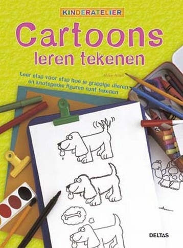 Cartoons leren tekenen / Kinderatelier 9789044702828, Boeken, Verzenden, Zo goed als nieuw, Mike Artell