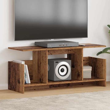 vidaXL TV Stand 102 x 35 x 45 cm Oudhout Bewerkt hout, Verzenden