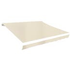 vidaXL Luifeldoek 3x2,5 m canvas crème, Tuin en Terras, Zonneschermen, Verzenden, Nieuw