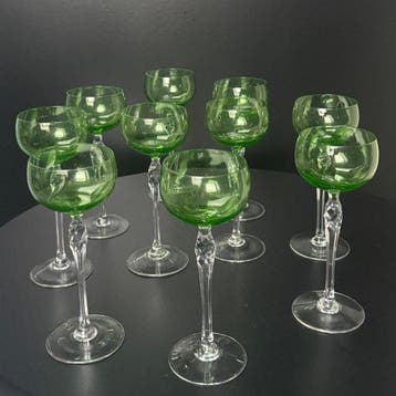 Theresienthal - Wijnglas (10) - Kristal - Prachtige set, Antiek en Kunst
