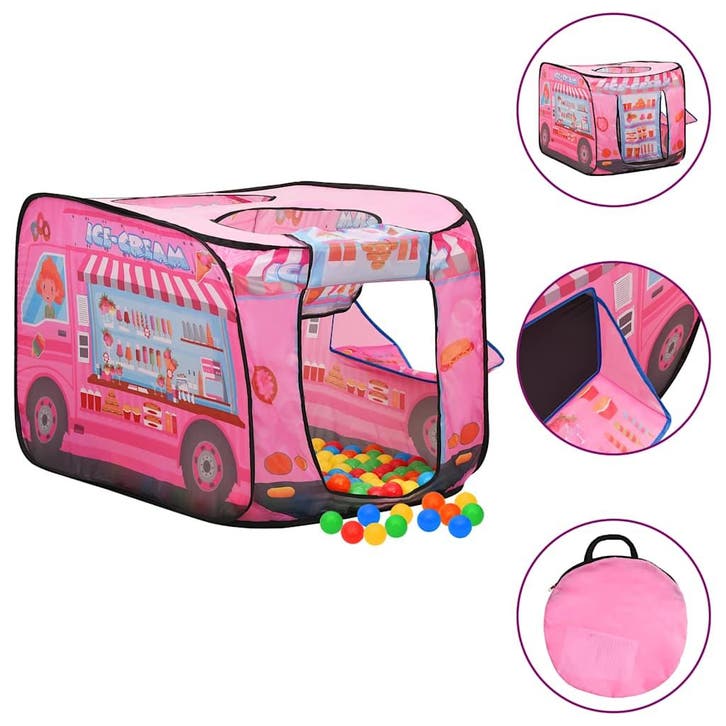 vidaXL Kinderspeeltent met 250 ballen 70x112x70 cm roze, Kinderen en Baby's, Speelgoed | Buiten | Speeltoestellen, Nieuw, Verzenden