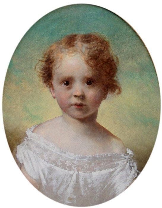 Emil Czech (1862-1929), attributed to - Portrait of a child, Antiek en Kunst, Kunst | Schilderijen | Klassiek