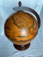 Vintage Globo wereldkaart wijnrek met grote afmetingen -, Antiek en Kunst