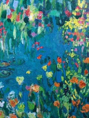 De Lapresle (XXI) - Les iris au saule-pleureur