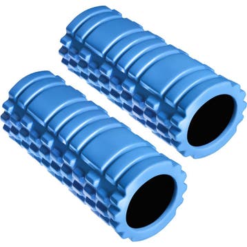 tectake Fasciaroller massagerol - blauw, Set van 2, Sports & Fitness, Sports & Fitness Autre, Verzenden