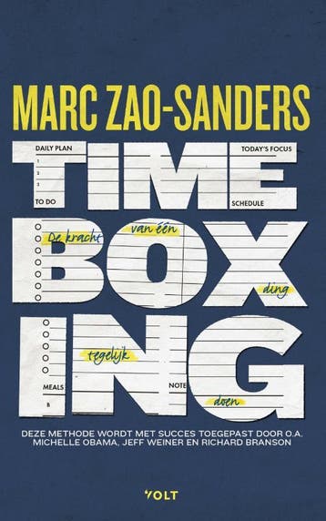 Timeboxing 9789021485805 Marc Zao-Sanders, Verzenden, Marc Zao-Sanders