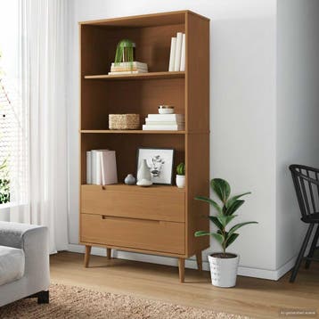 vidaXL Boekenkast MOLDE 85 x 35 x 170,5 cm Massief, Verzenden, Nieuw