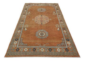 Handgeknoopt designer tapijt met Khotan-patroon – Nieuw -, Nieuw