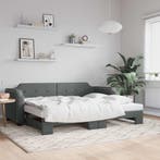 vidaXL Slaapbank met onderschuifbed 90x190 cm stof, Verzenden, Nieuw