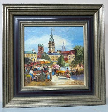 Erich F. Geiger (XX) - Viktualienmarkt en Munich
