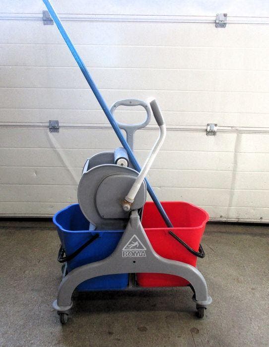 Mopwagen Boma 2 x 15liter, met mop, Zakelijke goederen, Kantoor en Winkelinrichting | Winkel en Inventaris