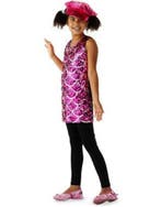 Disco Jurk Roze - Kindermaat L, Ophalen of Verzenden