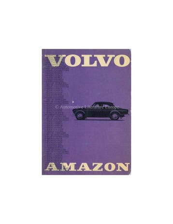 1965 VOLVO 121 / 122 INSTRUCTIEBOEKJE ZWEEDS