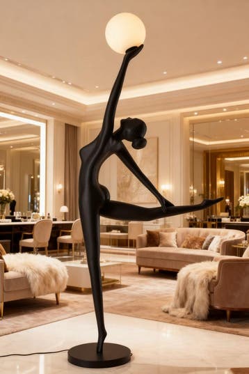 Arabesque Design Floor Lamp – Flow of Light - Medium 75 x 30, Ophalen of Verzenden