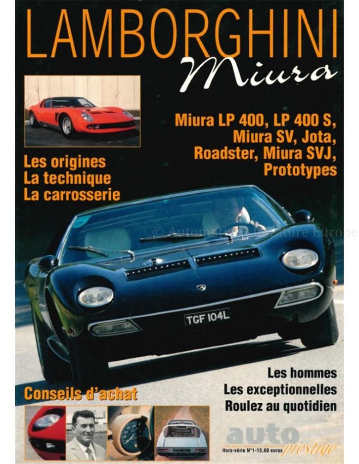 LAMBORGHINI MIURA, AUTO PRESTIGE, Boeken, Auto's | Boeken