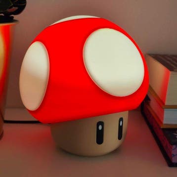 Custom Item - Super Mario - 1-UP Mushroom - Lamp - Gaming