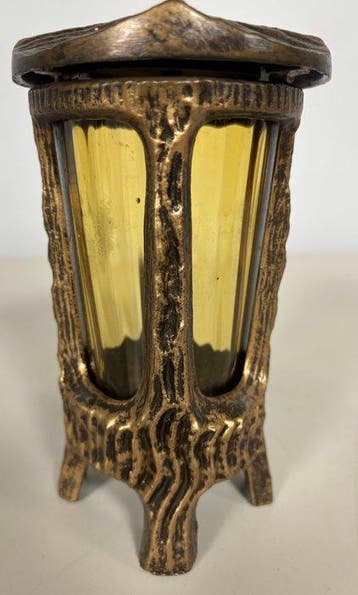 Kaarsenhouder Brutalistisch - Brons, Glas - Graflantaarn