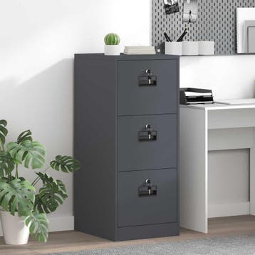 vidaXL Bestandkast Antraciet 44 x 50 x 106.5 cm Koudgewalst, Verzenden