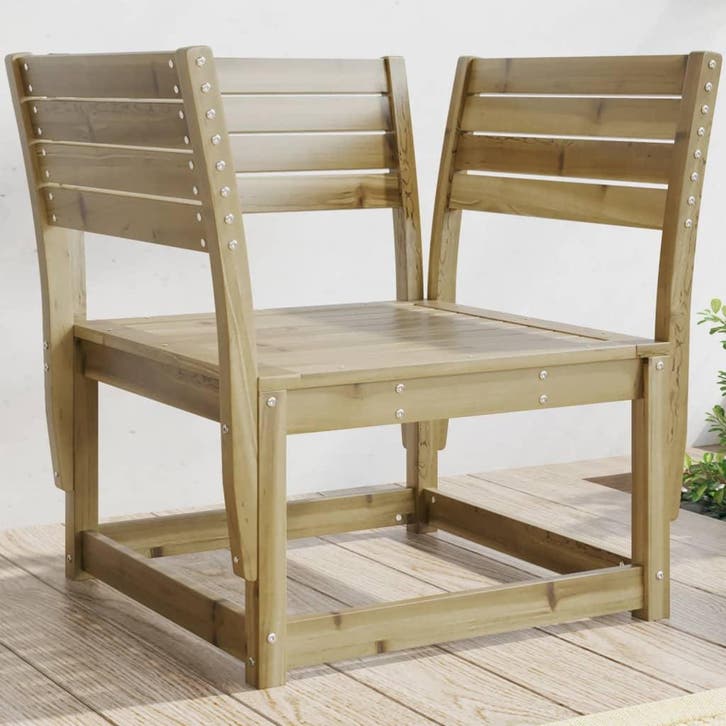 vidaXL Tuinstoel geïmpregneerd hout, Tuin en Terras, Tuinsets en Loungesets, Nieuw, Verzenden