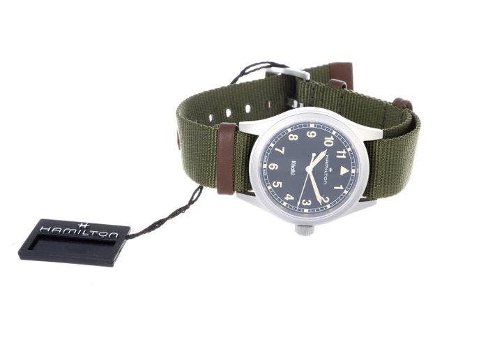 Hamilton - Khaki - Zonder minimumprijs - 694010 - Heren -, Handtassen en Accessoires, Horloges | Heren