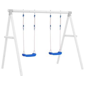 vidaXL Schommelzitjes 2 st met touwen 37x15 cm polyetheen, Kinderen en Baby's, Speelgoed | Buiten | Speeltoestellen, Verzenden