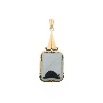 Gouden hanger met hematiet (Hanger of bedel), Ophalen of Verzenden