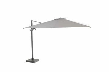 4 Seasons Outdoor Siesta parasol 300 x 300 cm mid grey,, Nieuw