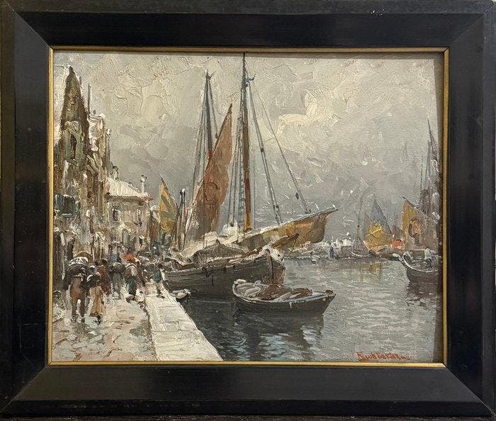 Fausto Pratella (1888-1964) - Parigi, Antiek en Kunst, Kunst | Schilderijen | Klassiek