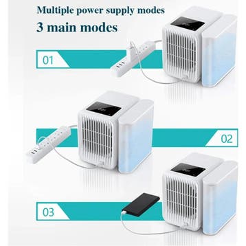 Draagbare Air Conditoner Ventilator - Mini USB Luchtkoeler -, Verzenden, Nieuw