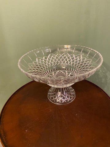 Saladier - Verre - Cristal bohème, Antiquités & Art
