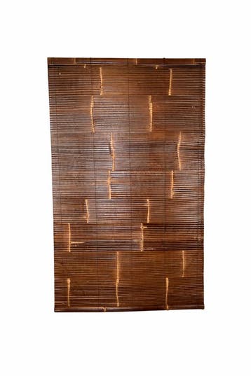 Rolgordijn bamboe zwart 120 x 200 cm, Verzenden, Nieuw
