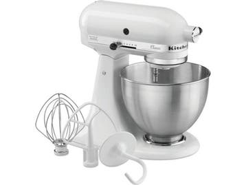 KitchenAid 5K45SSEWH - Keukenmachine - 10 snelheden - Wit, Electroménager, Verzenden